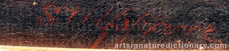 Authentic signature by Sigge ULFSPARRE on Painting/Watercolour artwork