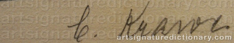 Signature by Carl KRAWE