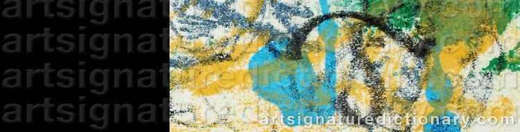 Authentic signature by Tal ‘Tal R’ ROSENZWEIG on  artwork