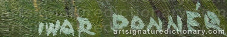 Signature by Iwar DONNÉR