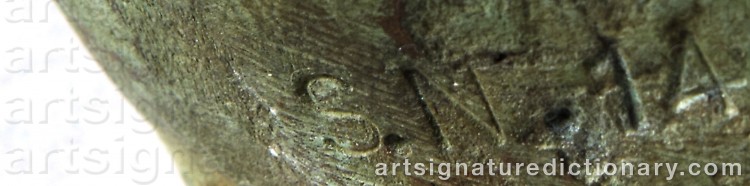 Authentic signature by Staffan NIHLÉN on Sculpture artwork