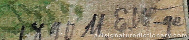 Signature by Mårten Eskil WINGE