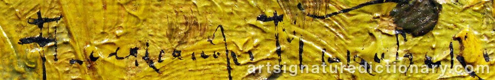 Authentic signature by Aleksandr Vladimirovic MAKOVSKIJ on Painting/Watercolour artwork