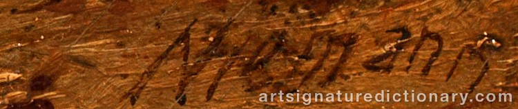 Signature by Edmund John NIEMANN