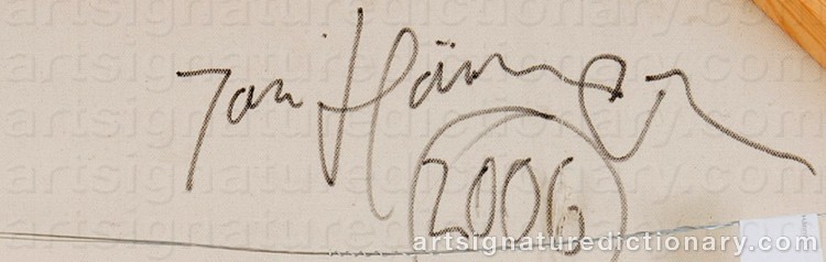 Authentic signature by Jani HÄNNINEN on Painting/Watercolour artwork