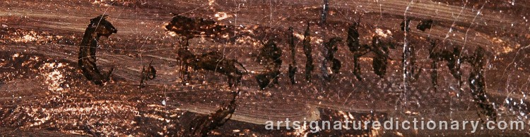 Signature by Carl HALLSTRÖM