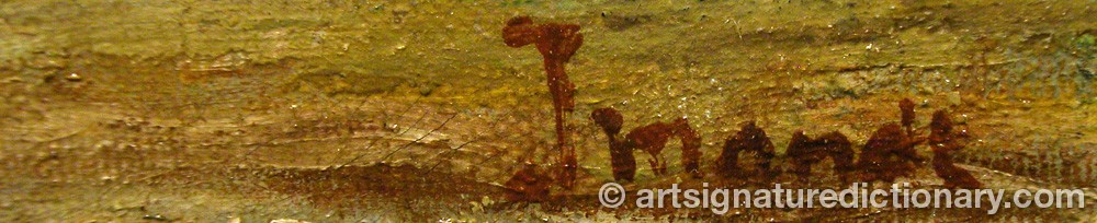 Authentic signature by Willem IMANDT on  artwork