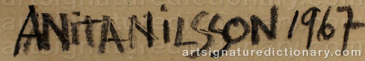 Signature by Anita NILSSON