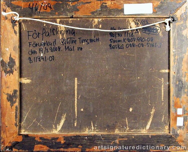 Close-up details showing Abram Efimovich ARKHIPOV signature forgery characteristics