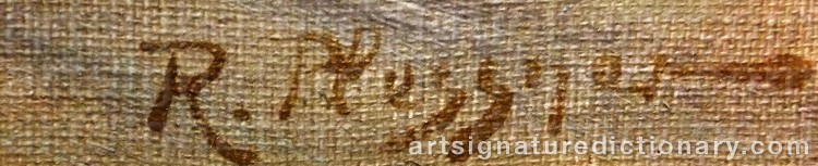 Signature by Rudolf PLESSNER