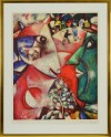Close-up details showing Marc CHAGALL signature forgery characteristics