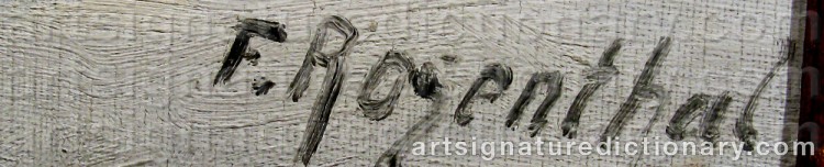 Signature by Fritz Von ROSENTHAL