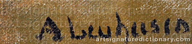 Authentic signature by Adelaide LEUHUSEN on Painting/Watercolour artwork