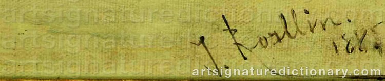 Authentic signature by Adolf KAUFMANN on artwork