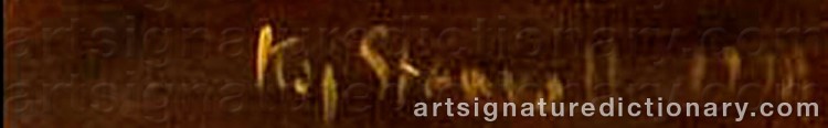 Authentic signature by Kaj STENVALL on artwork