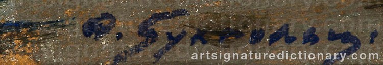 Signature by Feodor Feodorovich BUCHHOLZ