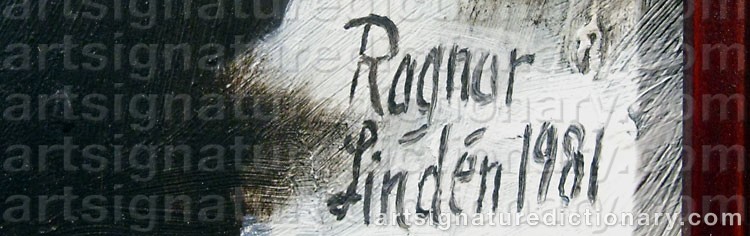 Signature by Ragnar LINDÉN