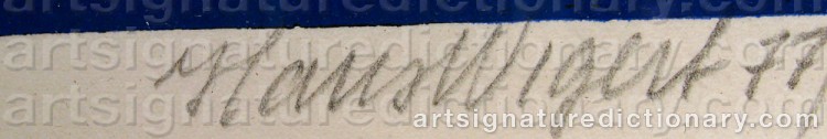 Signature by Hans WIGERT