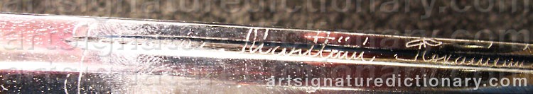 Authentic signature by Janne MARTTIINI on  artwork