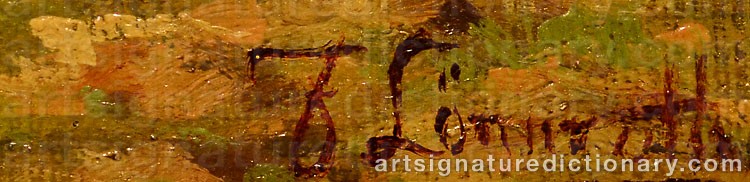 Signature by Arvid Fredrik LÖNNROTH