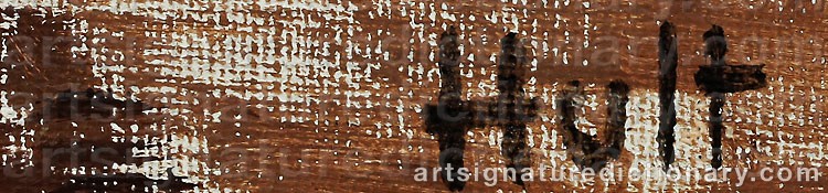 Authentic signature by Torsten HULT on Painting/Watercolour artwork