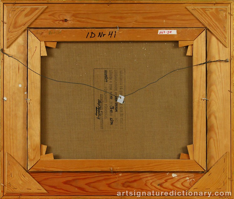 Close-up details showing Sven ‘X:et’ ERIXSON signature forgery characteristics