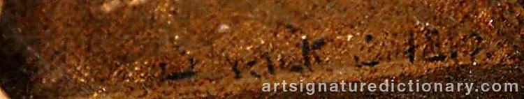 Authentic signature by David WILKIE on  artwork