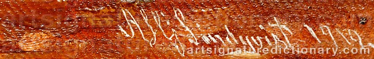 Signature by Axel Hjalmar LINDQVIST