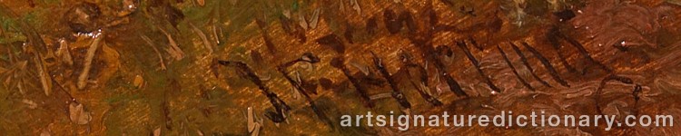 Signature by John Frederick The Younger HERRING