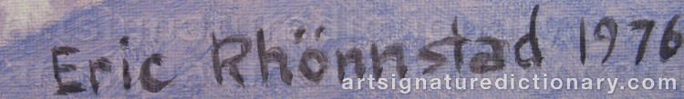 Signature by Eric RHÖNNSTAD