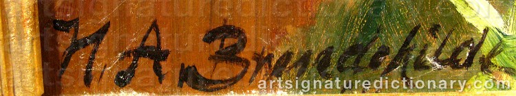 Signature by Hans Andersen BRENDEKILDE