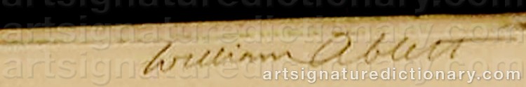 Authentic signature by William Albert ABLETT on  artwork