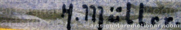Signature by Herman MÜLLER