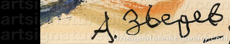 Signature by Anatolii Timofeevich ‘Az’ ZVEREV