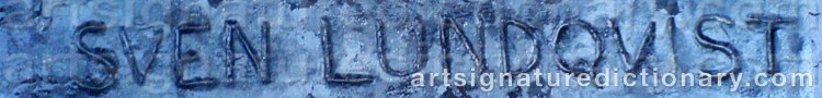 Signature by Sven LUNDQVIST