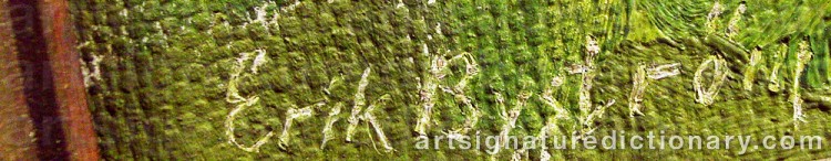 Signature by Erik BYSTRÖM