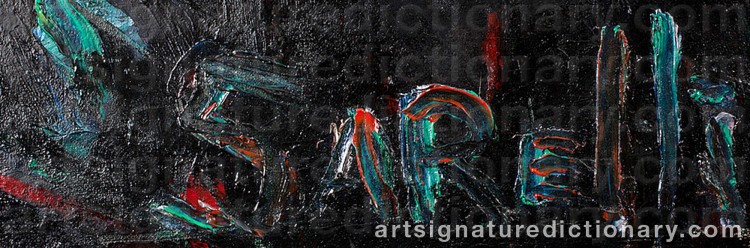Authentic signature by Paavo SARELLI on  artwork