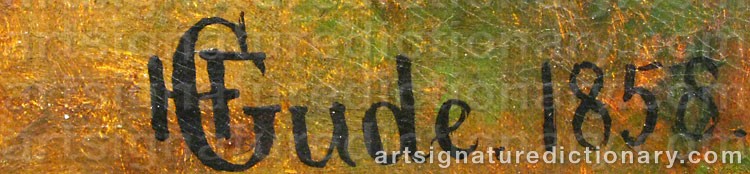 Signature by Hans Fredrik GUDE