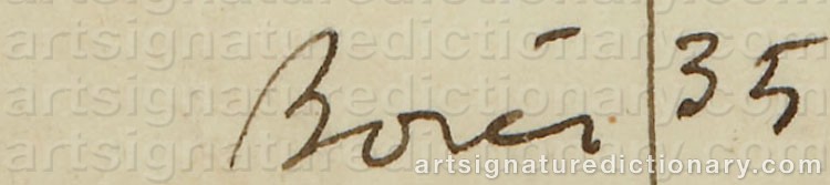 Signature by Francisco BORES