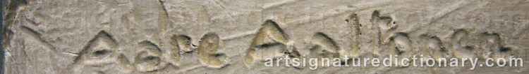 Signature by Aarre AALTONEN