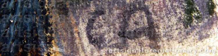 Signature by Cuno AMIET