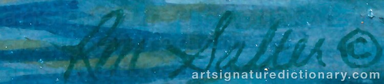 Authentic signature by Rod SALTER on Painting/Watercolour artwork