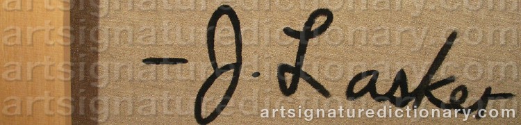 Signature by Jonathan LASKER