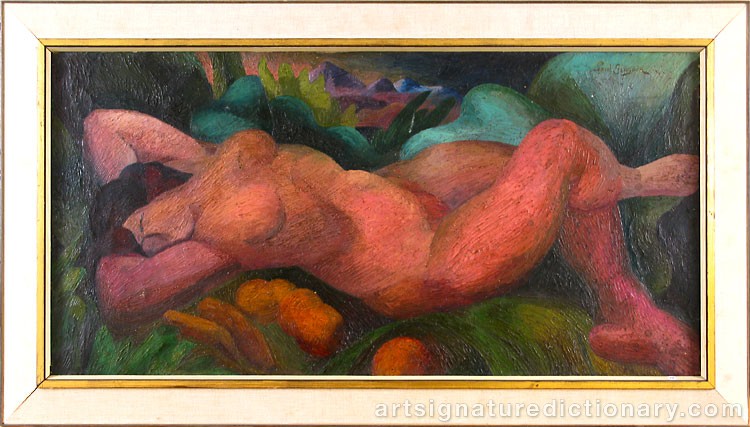 Close-up details showing Paul GAUGUIN signature forgery characteristics