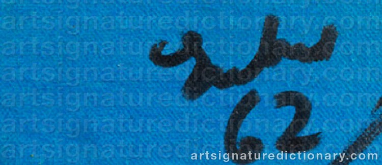 Authentic signature by Vincenzo EULISSE on  artwork