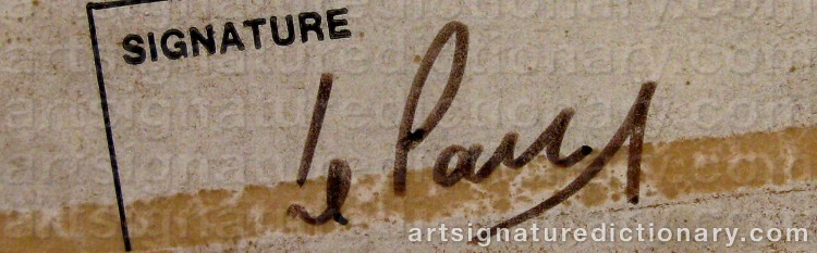 Authentic signature by Julio Le PARC on Object artwork