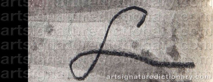 Authentic signature by Frank LOBDELL on Painting/Watercolour artwork