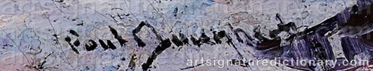 Authentic signature by Paul DOUGHERTY on Painting/Watercolour artwork