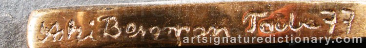 Signature by Astri BERGMAN-TAUBE