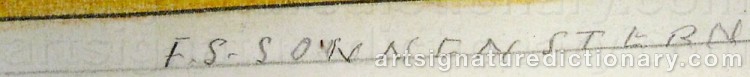 Signature by Friedrich SCHRÖDER-SONNENSTERN